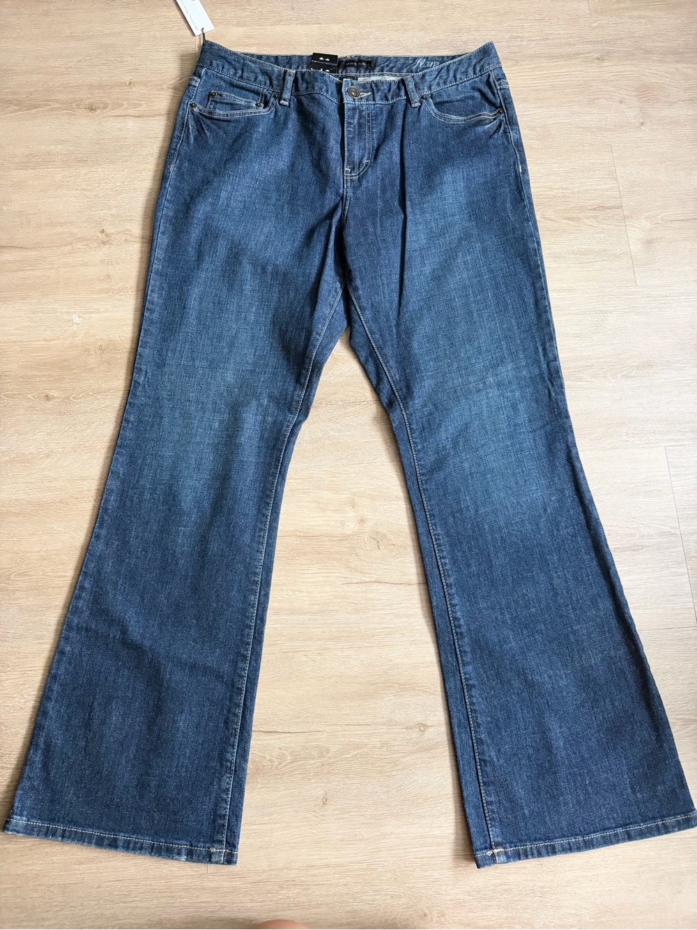 Calvin Klein Flare Jeans Womens Size 14 Dark Wash NWT